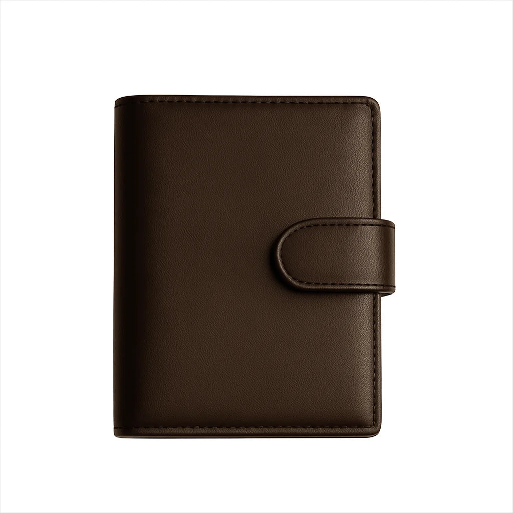 Premium Leather Wallet Trifold megnetic snap Slim and Smart Wallet Easily Adjust In Pocket