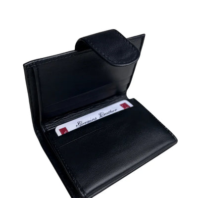 Premium Leather Wallet Trifold megnetic snap Slim and Smart Wallet Easily Adjust In Pocket