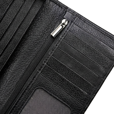 Premium Long Leather wallet Black