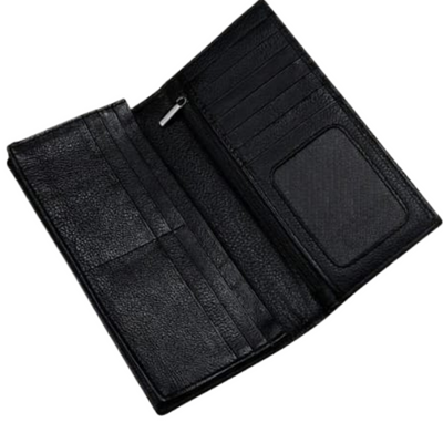 Premium Long Leather wallet Black