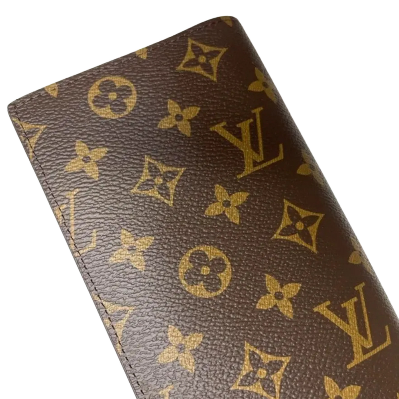 LV Monogram Brown Flower Long Wallet