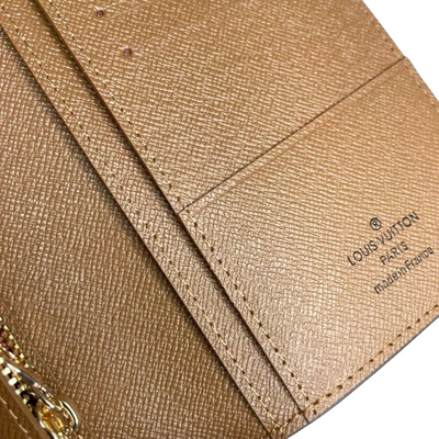 LV Monogram Brown Flower Long Wallet