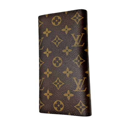 LV Monogram Brown Flower Long Wallet